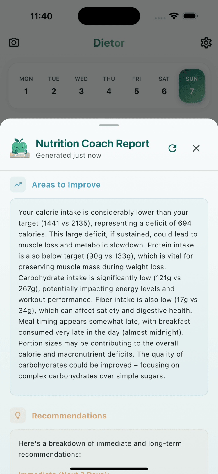 Nutrition Report